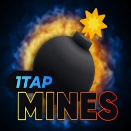 1Tap Mines slot logo by Turbo Games at Wintari Casino
