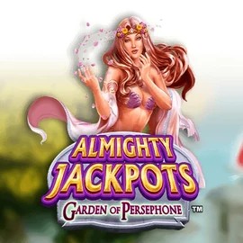 Almighty Jackpots: Garden of Persephone logo by Novomatic Wintari Casino