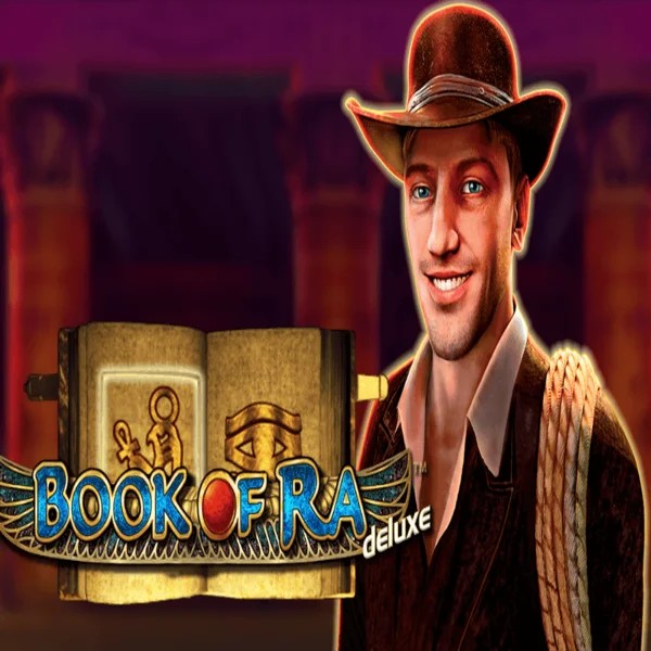 Book of Ra Deluxe game by Novomatic – logo hosted on Wintari Casino