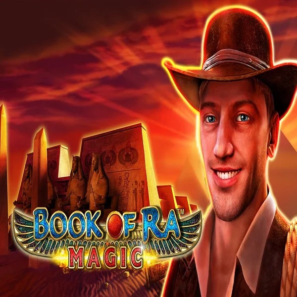 Slots logo of Book of Ra Magic from Greentube at Wintari Casino