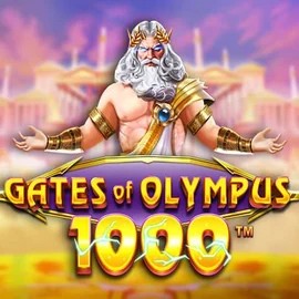Gates of Olympus 1000 online game logo by Pragmatic Play on wintari.eu