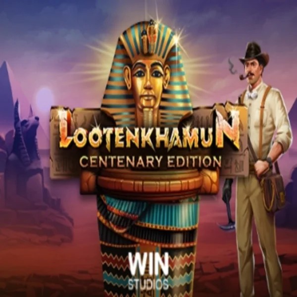 Loot'en Khamun the Dead Sea Scrolls slot logo by Win Studios at Wintari Casino