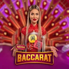 Mega Baccarat slot visual from Pragmatic Play available on wintari.eu