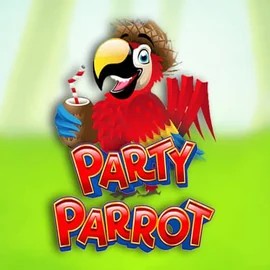 Party Parrot slot logo by Rival at Wintari Casino