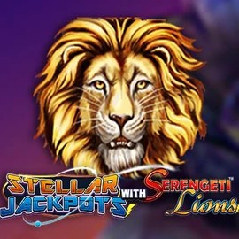 Stellar Jackpots with Serengeti Lions slot icon by Lightning Box Game, available at Wintari Casino